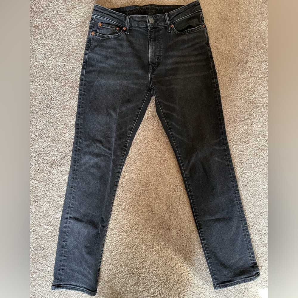 30x30 Black American Eagle Slim Airflex+ Jeans